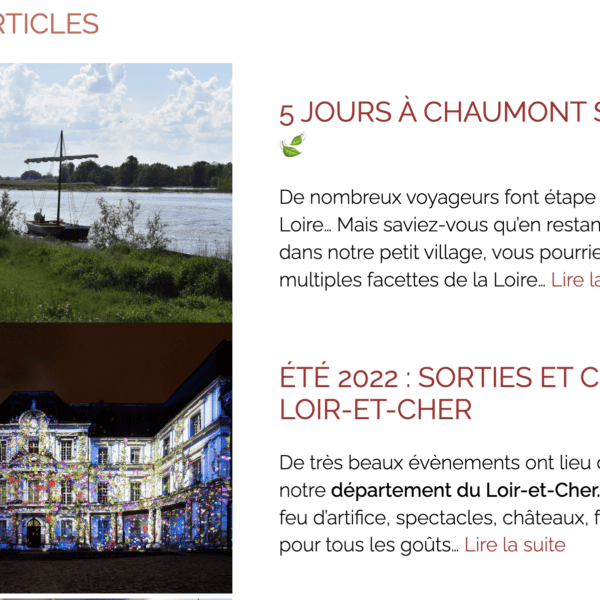 Articles de blog Hostellerie du Chateau
