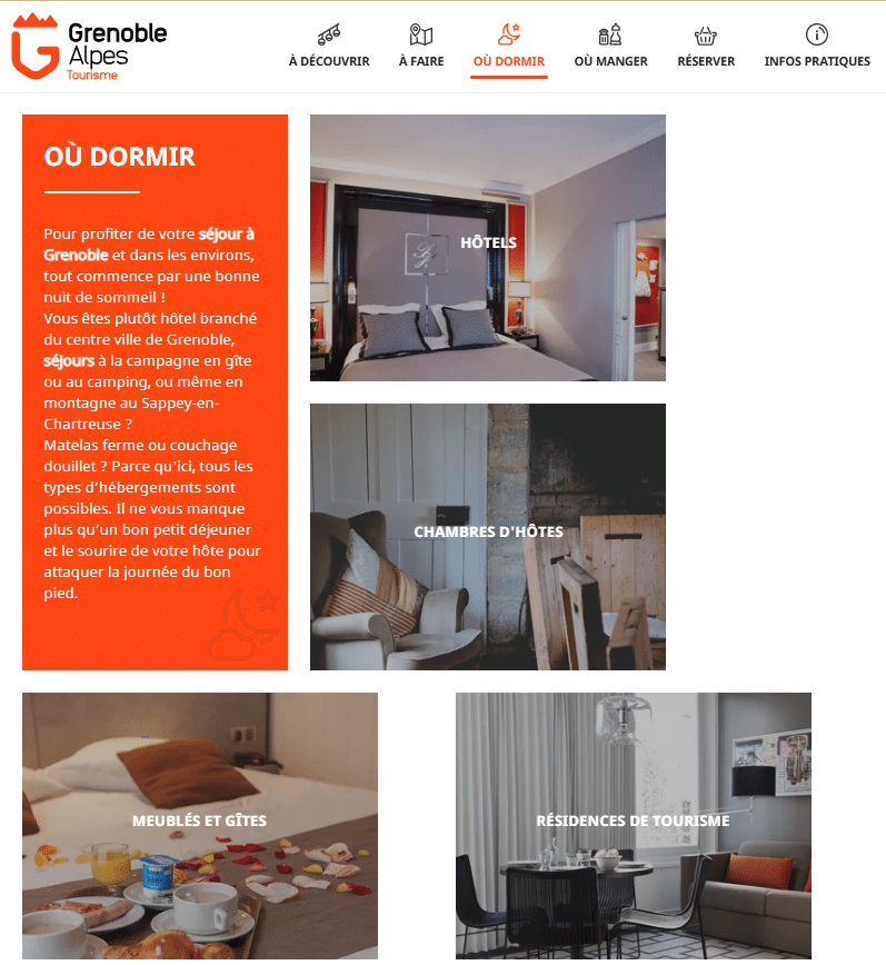 Référencement des prestataires touristiques par l'Office de Tourisme Grenoble