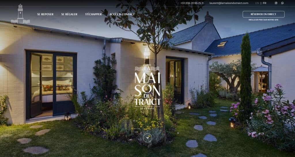 Création de site internet pour la chambre d'hôtes La Maison du Traict