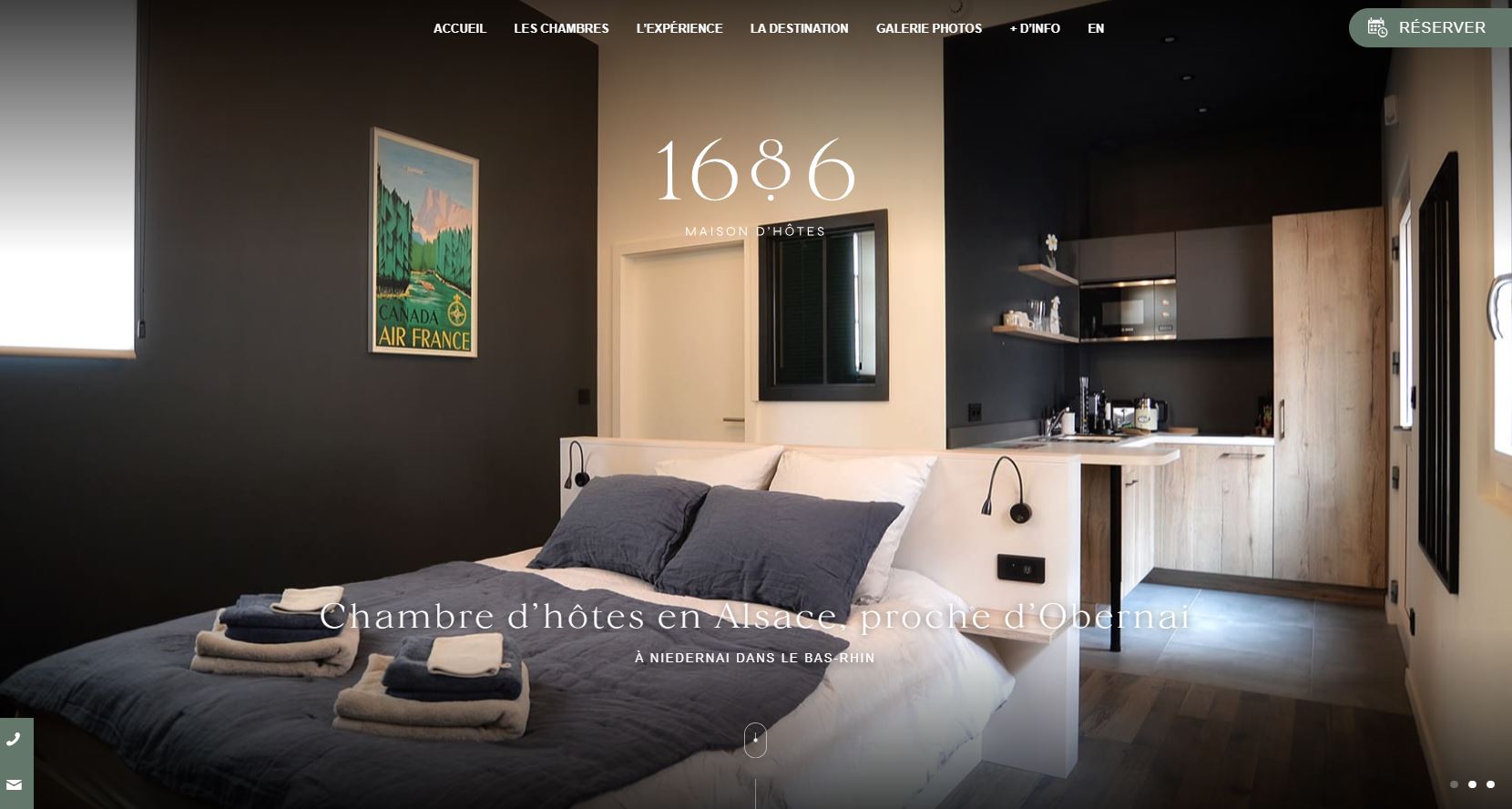 Site internet de la chambre d'hôtes 1686